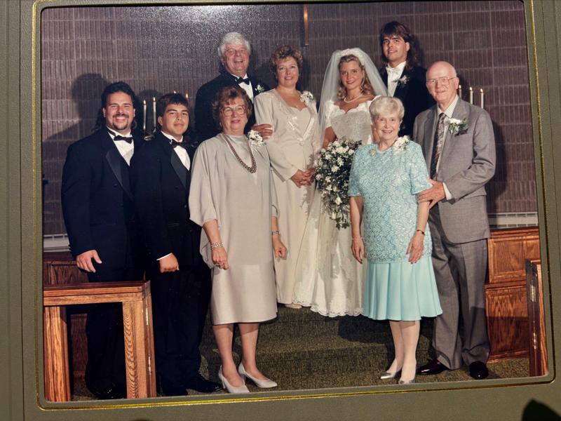 Adam and Christine with Adam's Grandparents
